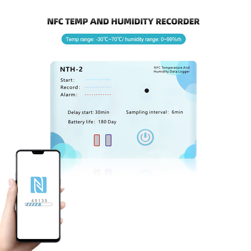 Weather Station Indoor - NFC Induktion temperatur Logger Recorder Indoor