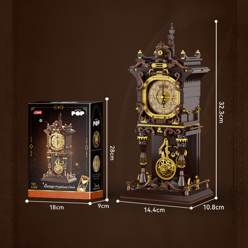 Solar System Orrery - Steampunk-Stil Mechanische Uhr Baukasten Braun-Gold Zahnradmodell