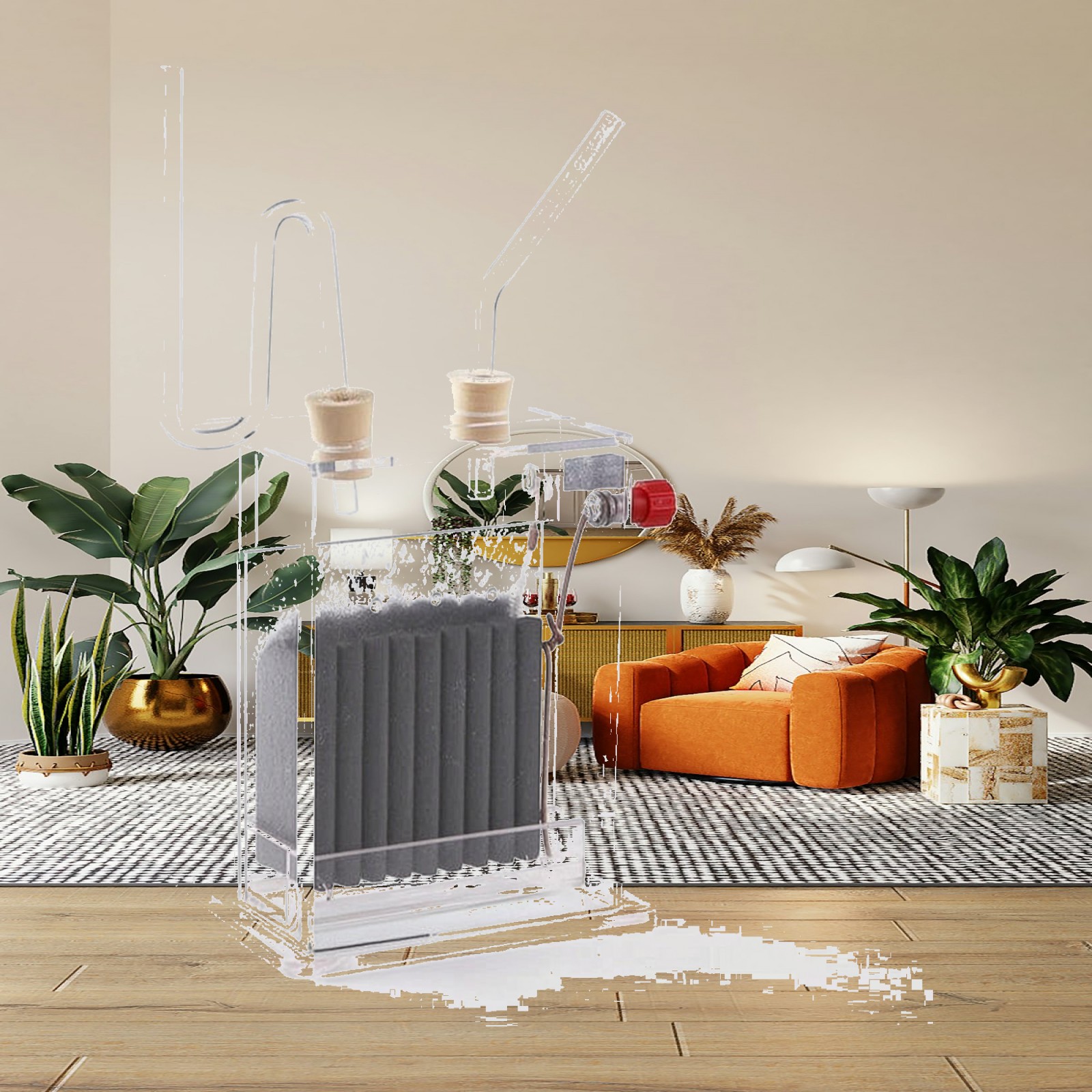 Science Kit - Elektrolysegerät mit Gasansammlerösen, Klare Membranzelle, Wissenschaftslabor-Set