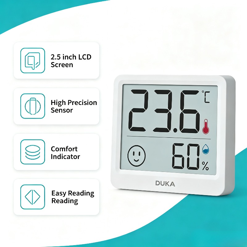 DUKA Atuman 2,5 Zoll LCD Elekt – Weather Station Indoor Bewertung und Preis
