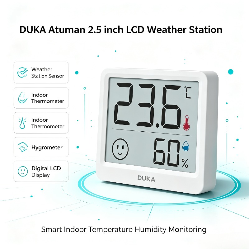 DUKA Atuman 2,5 Zoll LCD Elekt – Weather Station Indoor Bewertung und Preis