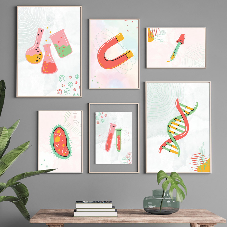 1 Stück rahmenloses Leinwandge – Science Nursery Bewertung und Preis