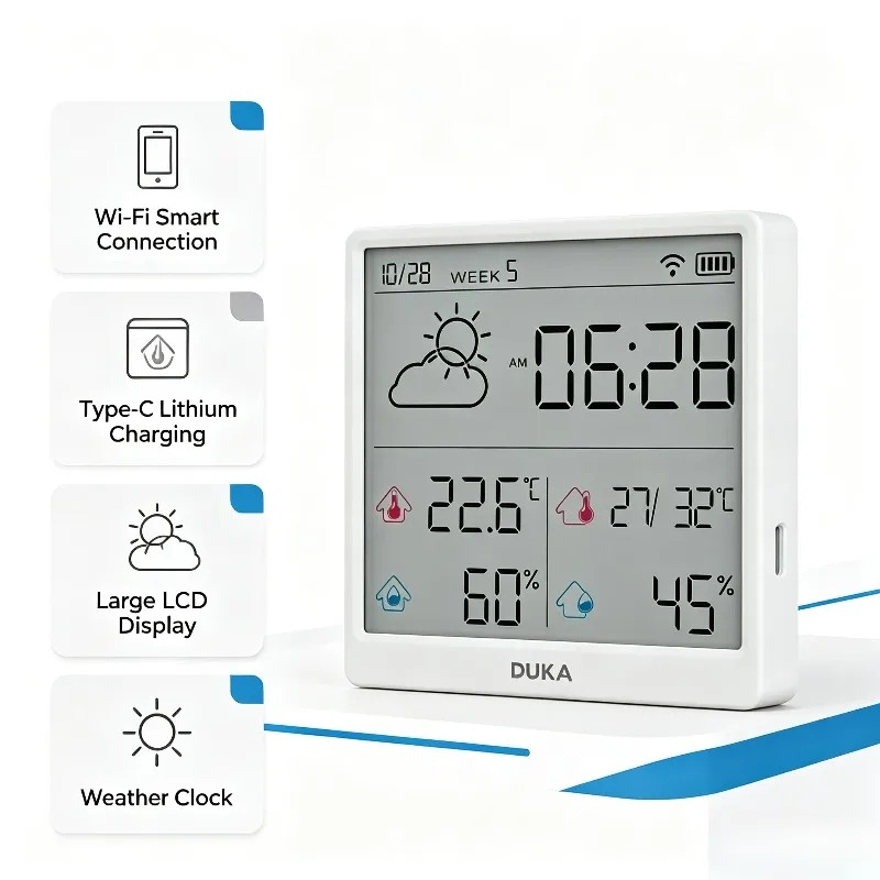 DUKA TH3 WLAN-Smart-Temperatur – Weather Station Indoor Bewertung und Preis